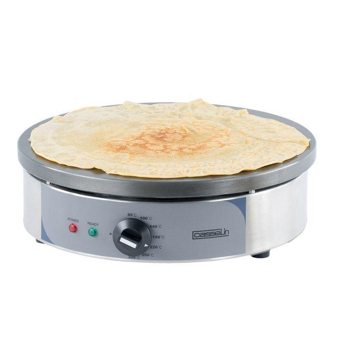 Crêpière professionnelle - Casselin - Ø350 mm - Inox - 2200 W - Thermostat réglable