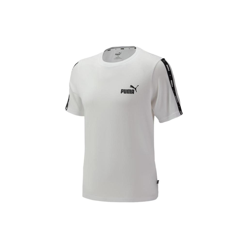 Puma Retro Sports Style Simple Round Neck Breathable Short Sleeve T-Shirt Men Tops White 670931-02