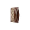 Gucci Zumi Logo Canvas And Leather Card Holder Unisex Card Holder Brown Ebony 681709-GY5SN-8563