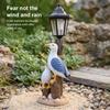 Seagull Or Pelican Garden Bird Statue with Solar Light Cute Sculpture Lamp Ocean Bird Art Ornament for Lawn Decor Women Mom Gift