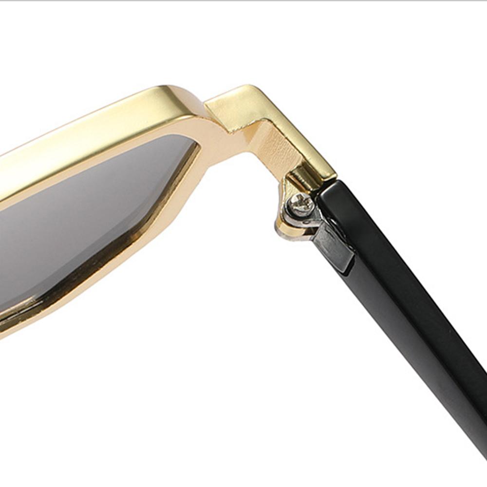 High Quality New Fashion Metal Polygon Sunglasses Punk UV 400 Protection Male's Shades Street Wear Eye Spectacles