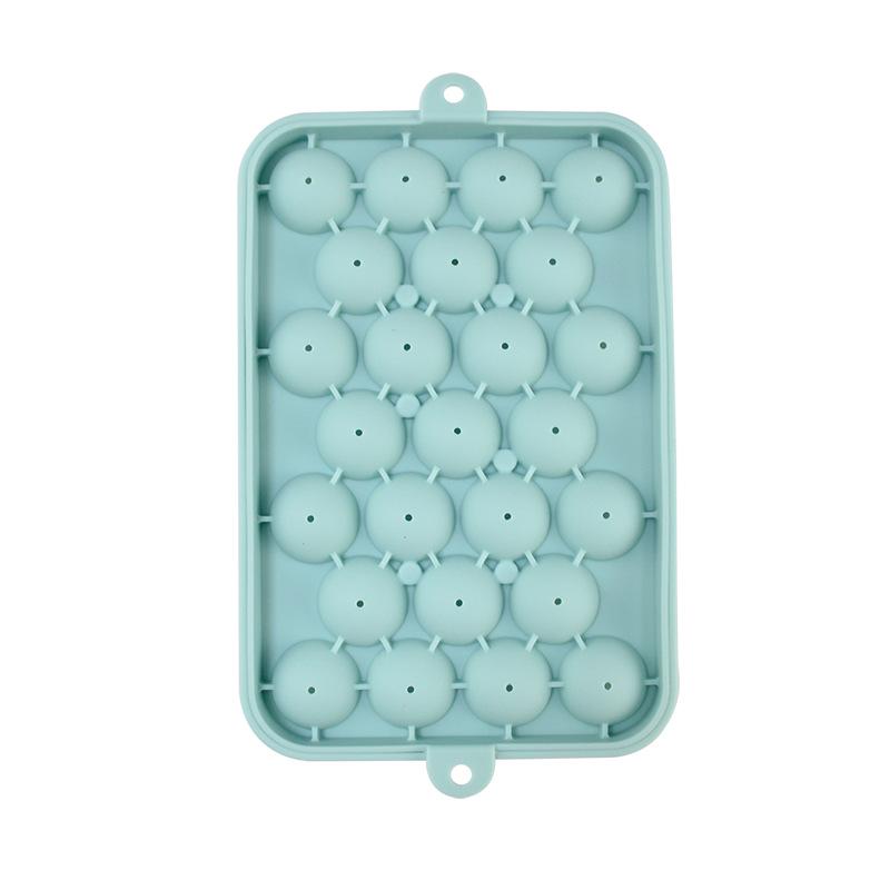 

25-Hole Silicone Ice Cube Tray - Easy Release Round Ball Mold for Household Use небо синє кольору