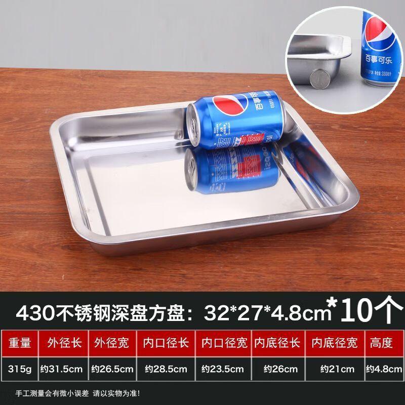 Rectangular Stainless Steel Serving Tray