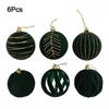 Enhance Your Party 6PCS 8cm Christmas Ball Ornaments for Tree Decoration