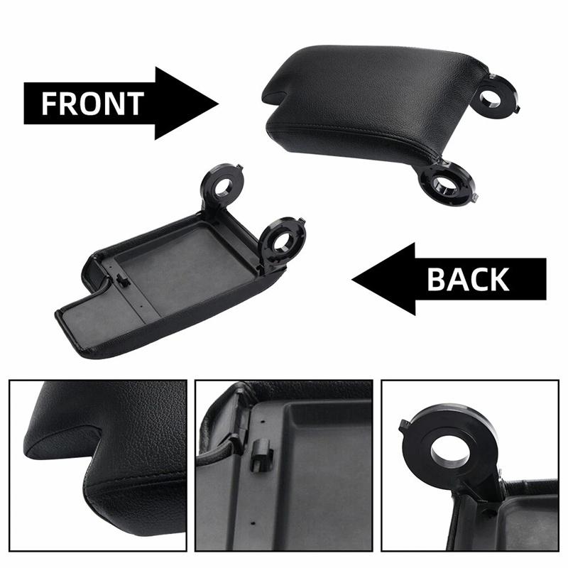 51168213678 Car Center Console Armrest Cover For 3 Series E46 1999 2000 2001 2002 2003 2004 Leather Car Armrest Left Driver