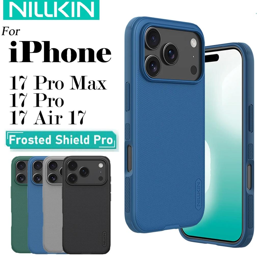 NILLKIN Pro iPhone 17 Pro Max Vzduchový kryt na telefon Nillkin Super Frosted Shield Pro Tvrdý PC+TPU skořepina Nárazuvzdorný zadní kryt