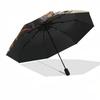 1pc My Hero Academia Bakugo Katsuki Outdoor Umbrella - Automatic Opening/Closing, Portable 3-Fold Design, 8-Rib Iron Frame, Perfect Gift for Fans, Tra