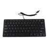 78 Keys   Thin   USB Wired Keyboard for Desktop Computer Laptop PC (Black)