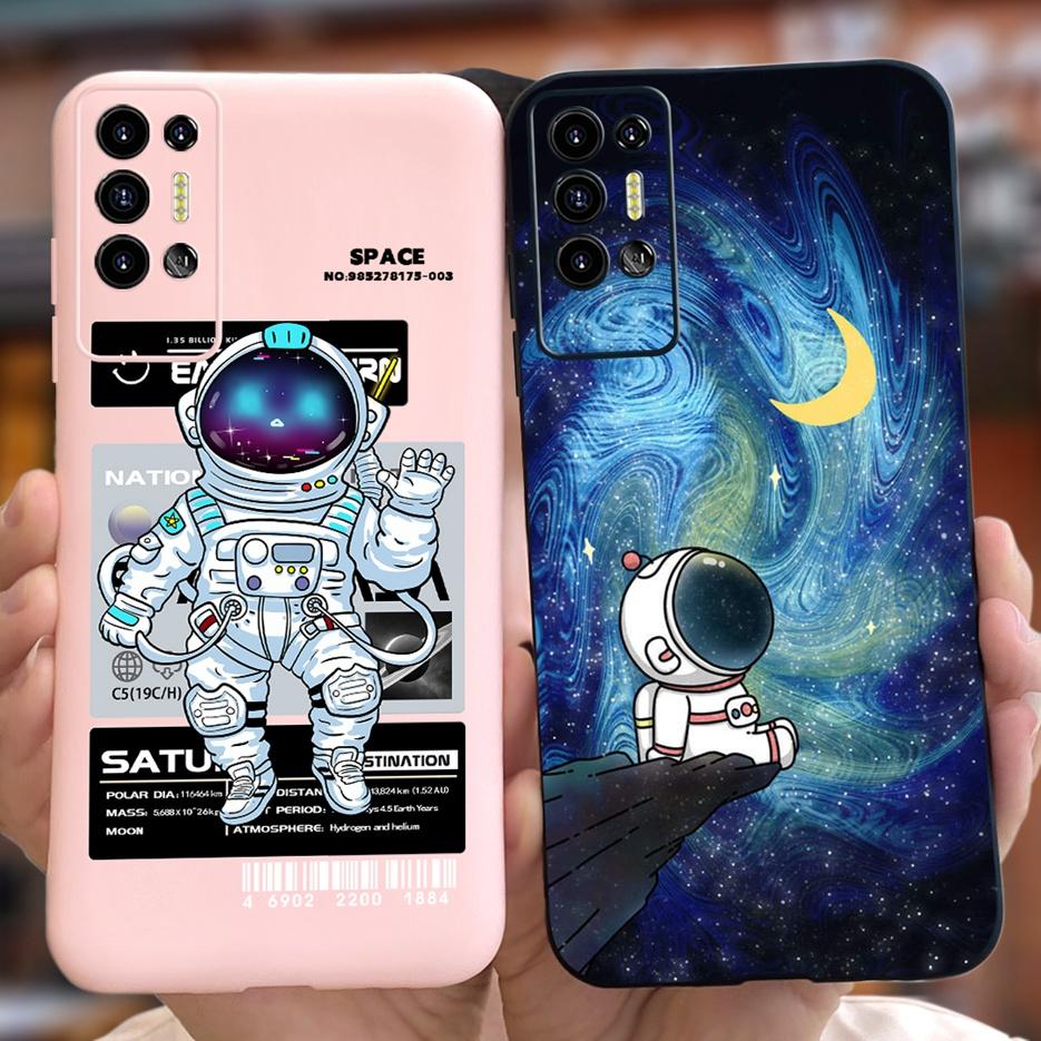 For Tecno Pova 2 Case LE7 LE7n Cute Dinosaur Cartoon Cover Soft Silicone Phone Case For Tecno Pova 2 Pova2 Back Cover 6.9'' Bags