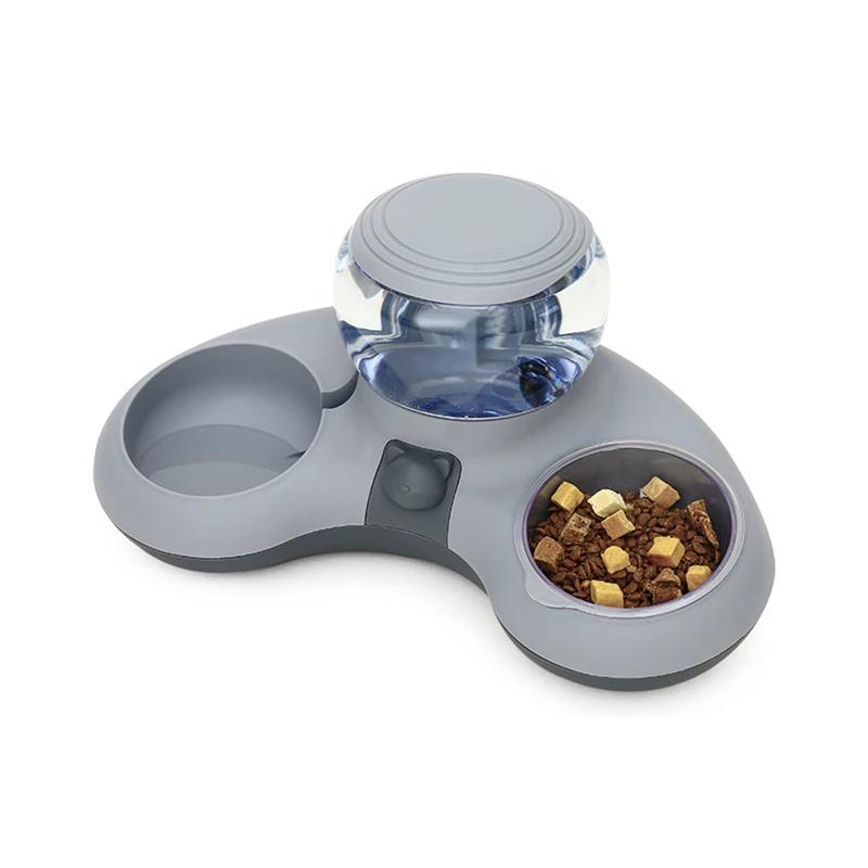 2-in-1 Automatic Cat Water Dispenser 1.4L Large Capacity Pet Feeder Bowl Siphon Principle Drinking Fountain