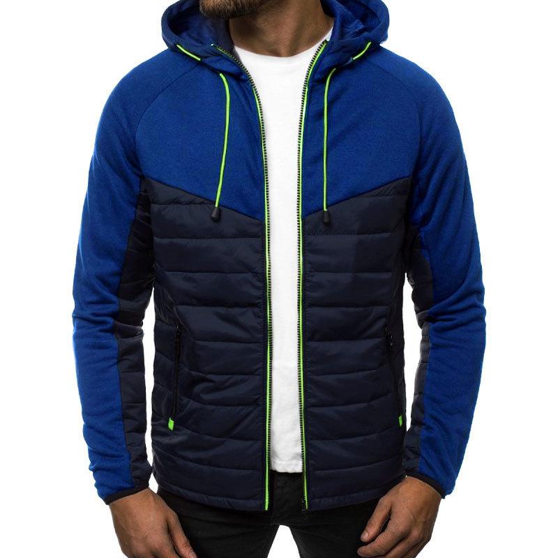 2026 Autumn Winter Print Winter Warm Sport Jackets Male Splice Color Man Zipper Mens Fitness Coats Yasheng