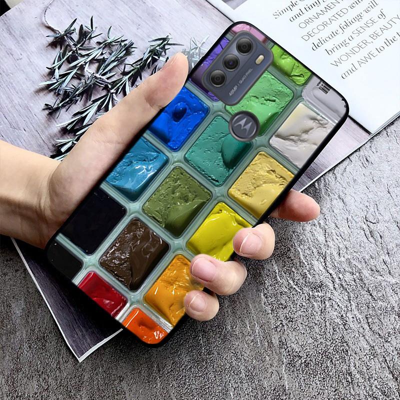 Watercolor Palette Painting Box Case For Motorola G Stylus 5G G Play G35 G45 G54 G24 G86 G04S E13 E14 E32 E32S