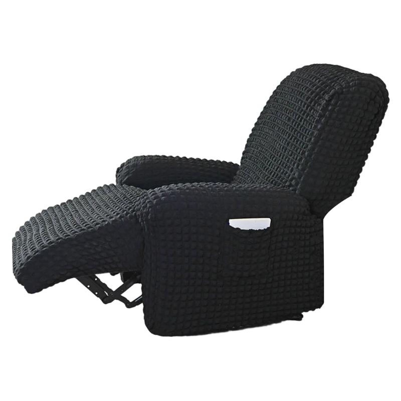 Elegant Elastic Bubble Grid Tub Single Armchair Cover with Armrests, Soft and Comfortable Single Seats Sofa Cover for Relaxation
