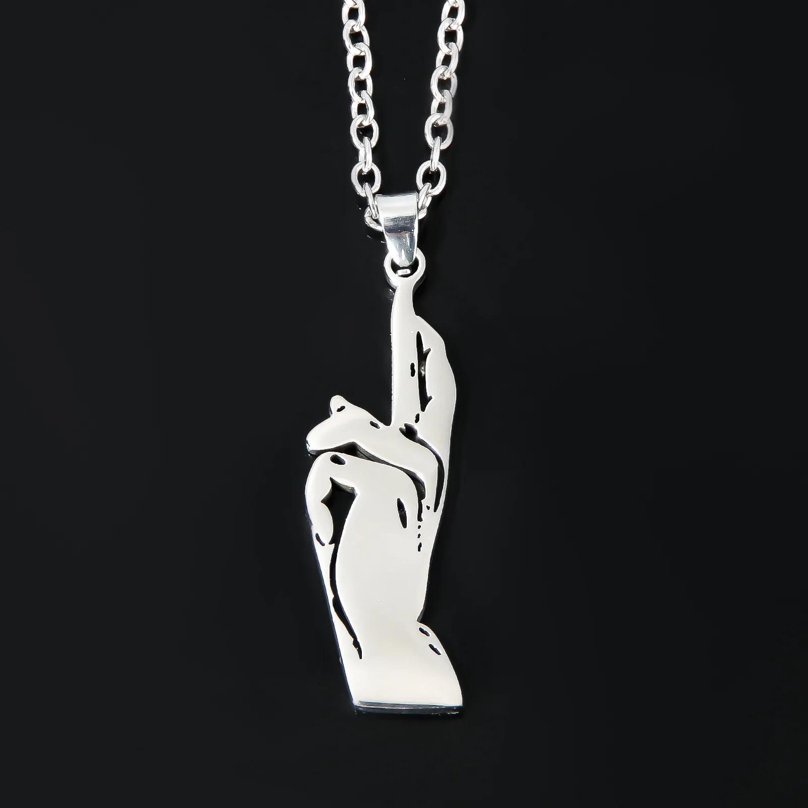 

Anime Jujutsu Kaisen Necklace Gojo Satoru Cute Cat High School Emblem Pendant Necklaces for Women Men Jewelry Accessories