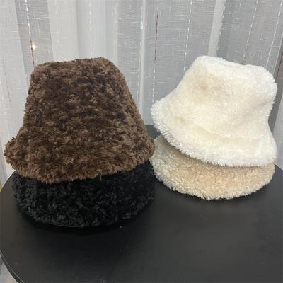 Kleine Rolle Retro-Feeling~ Winter Plüsch Fischerhut Kinder Herbst und Winter warm vielseitig einfarbig wählt keine Leute Beckenhut Trend