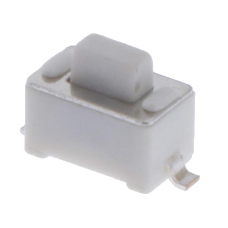 10Pcs Tact Switches Push Button Self Resetting Type Microswitch White Button Microphone Caps Microswitch Button Enduring
