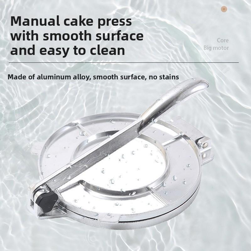 20cm Aluminiumlegierung Manuelle Tortilla-Presse Handbetrieben Teigformmaschine für Mexikanische Mais-Tortilla und Pfannkuchenpressen