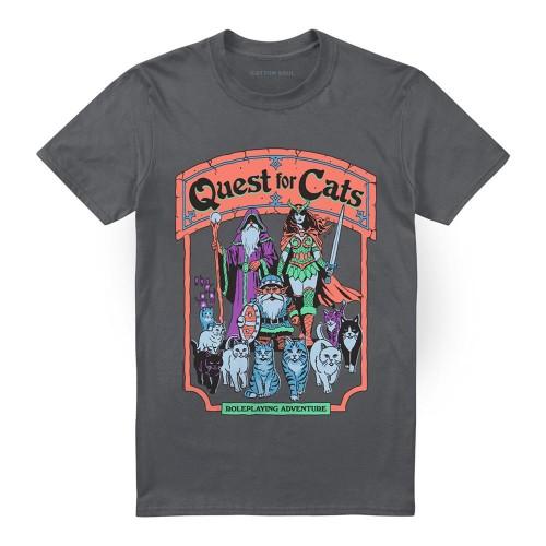 Steven Rhodes Unisex Adult Quest For Cats T-Shirt