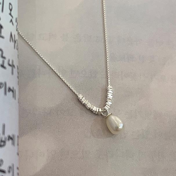 Simulation pearl necklace girls niche design light luxury simple style daily versatile collarbone chain accessories
