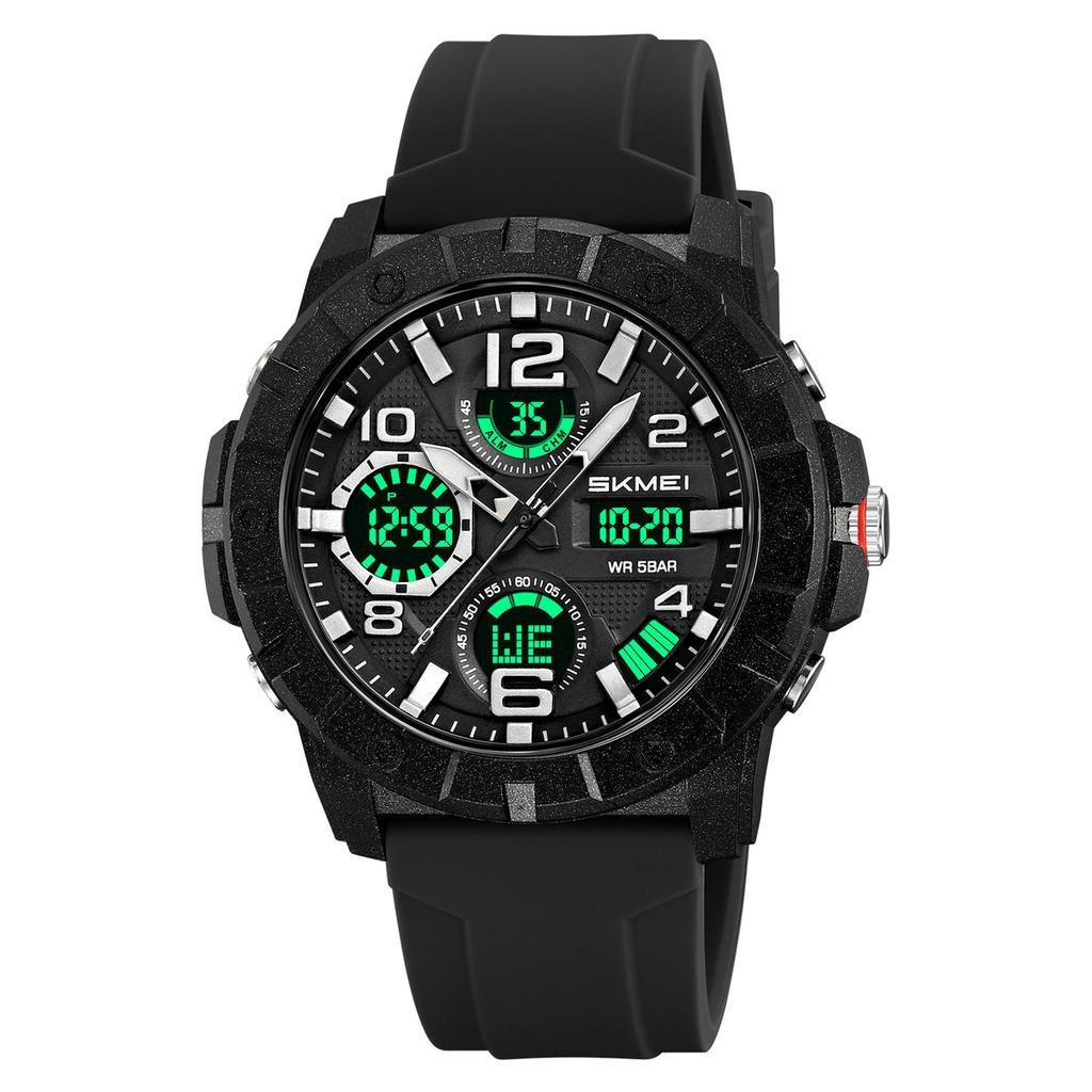 Watch Men's Multifunctional Sports Outdoor Electronic Watch Double Display Luminous Waterproof Student Electronic Watch