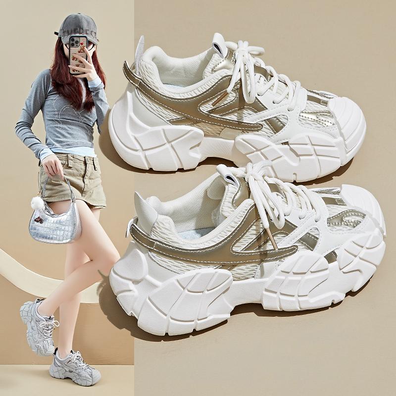 Fashion 2025  Must-have for women Man Casual Sports Shoes Clean Lines Classic Shoe Shape Simple and Versatile with A 5cm Height Increase