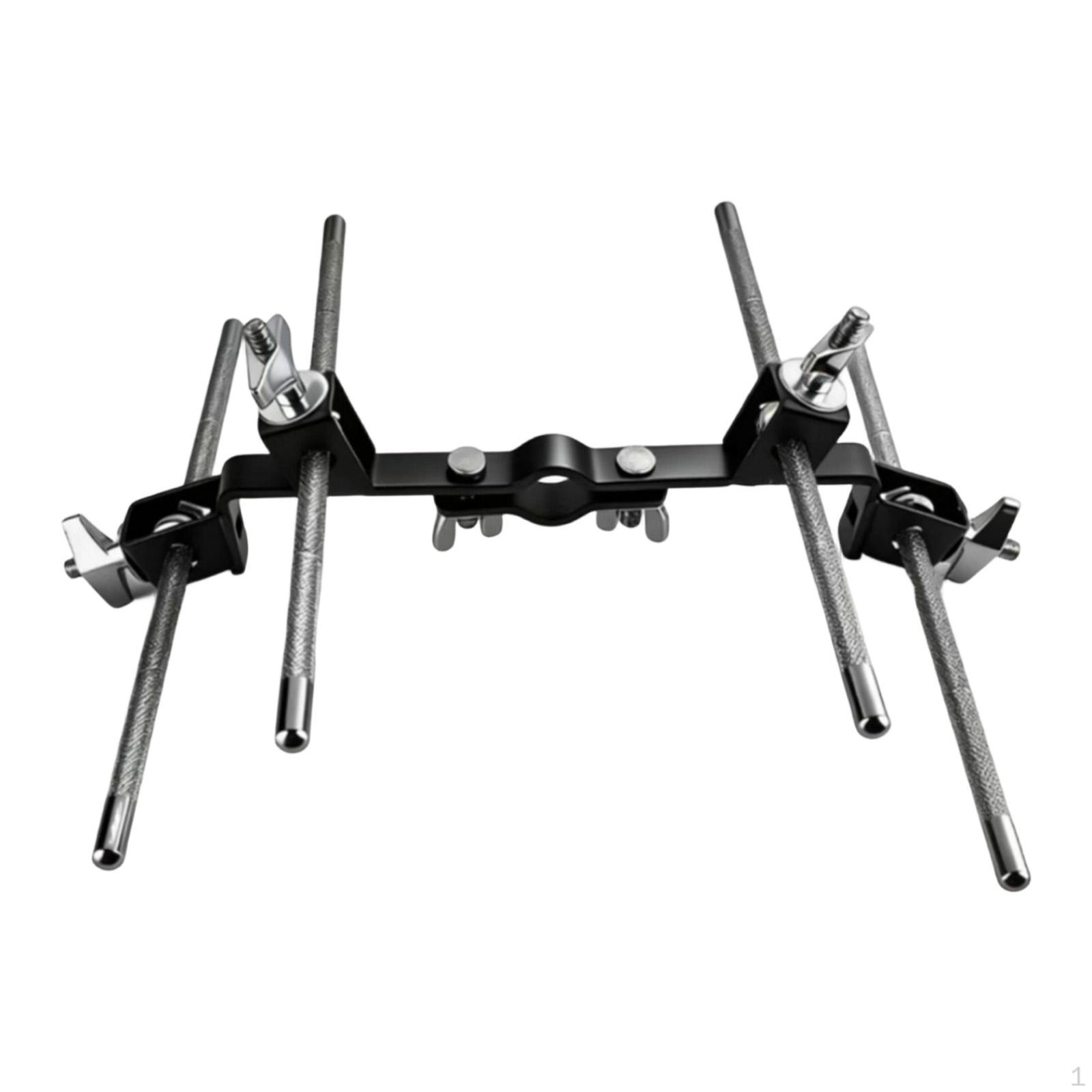 

Cowbells Cymbal Clamp Drum Set Accessories Easy Installation Metal Extension Stand for Show