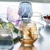 6pcs/lot Whiskey Glass Diamond Crystal Wine Glass Cup Golden Transparent Coffee Mug Cup Milk Tea Mugs Beer Glass Bar Drinkware