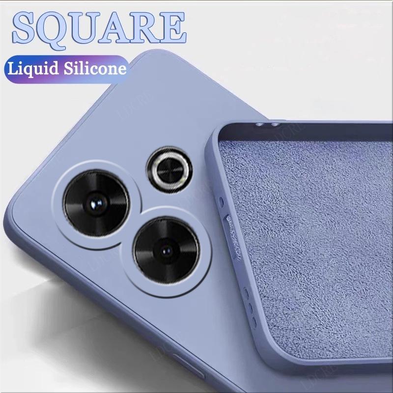 For Xiaomi Poco M6 Case Cover Poco M6 Capas Shockproof Original Phone Bumper Back Liquid Silicone Soft TPU Fundas Poco M6 M 6