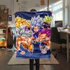 1PC Dragon Ball Super  Print Flannel Blanket, High quality All Seasons, Home Decor, Warmth and Comfort, Perfect for Christmas Gifts