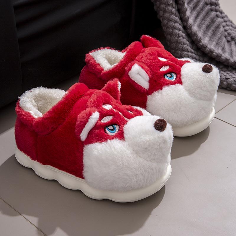 Pánské zimní 2024 teplé plyšové domácí pantofle