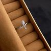 Light Luxury High-end Zircon Index Finger Ring Niche Retro Palace Style Ring Fashion Temperament Medieval Style Ring Female