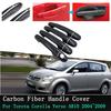 Car Exterior Door Handle Cover Black Carbon Fiber for Toyota Corolla Verso AR10 2004 2005 2006 2007 2008 2009 Car Accessories