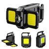 Multi-function Keychain Light 5 Modes 90 Degrees Foldable Adjustable USB Rechargeable Outdoor Camping Hiking Hanging Lamp Emergency