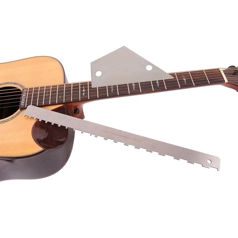 Guitar Polishing and Sanding Tools Guitar Neck Gauge Guitar File Guitar Neck Notch Gauge Guitar Measuring Ruler