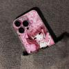 Soft Pink Anime Girl Illustration Phone Case for iPhone 17 16 15 14 13 12 11 16E Series Pro Max Plus Double Layer Protection