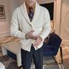 Men's British Retro Slim V-neck Knit Cardigan - Autumn/Winter 2026