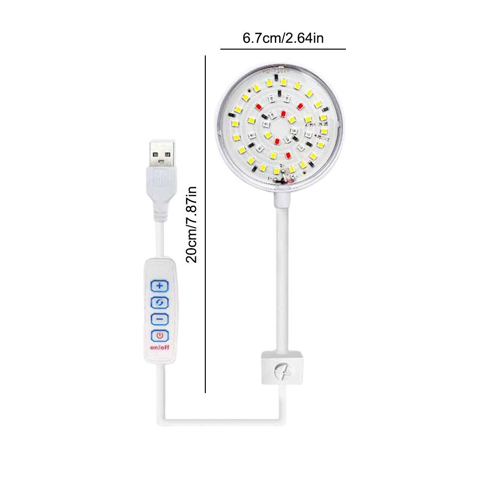 USB Kleines Aquariumlicht Dimmbare LED Bewegliche Aquariumlampe Fischlampe für Aquarium