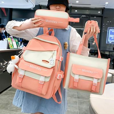 Zaino Scolastico Pezzo Singolo Versione Coreana Semplice Scuola Media Scuola Superiore Campus Borsa Studente Zaino Studente Universitario Zaino Fresco Carino