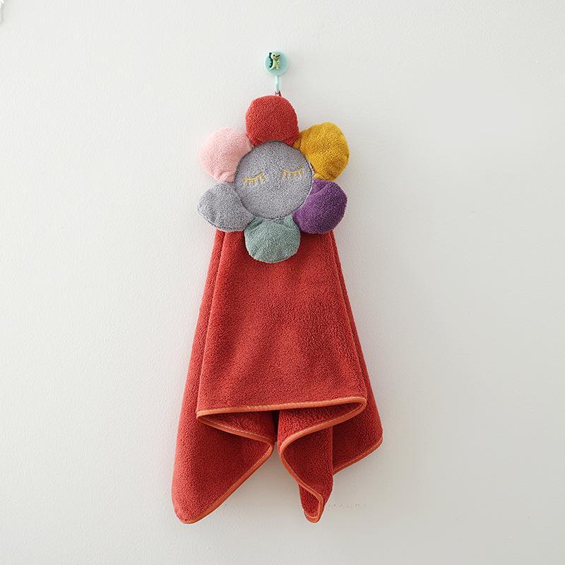Cartoon Frog Coral Velvet Towel Household Thickened Water-absorbent Quick-drying Hair Drying Towel