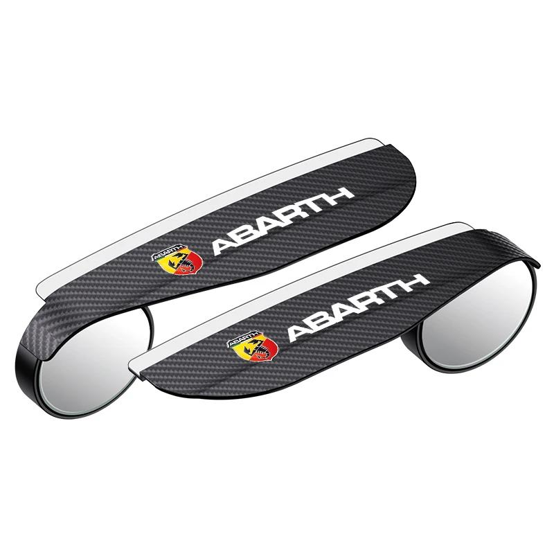 JCF5 Carbon Fiber Car Rearview Side Snow Sun Visor Rain Cover Car Mirror Accessories For Fiat Abarth 595 Abarth 500 Abarth 124 Spider