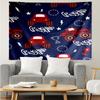 Truck Print Tapestry, Backdrop, Easy Setup, Ideal for Bedroom, Office & Living Room, with Aesthetic Wall Hanging Decor.