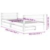 Kids Bed with Drawers 90 X 190 Cm Solid Pine Wood