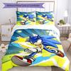 3pcs Sonic6 Design Cover Set - HD Printed Bedding with 1 Cover and 2 Pillowcases - Perfect for Home and Dorm Decor
