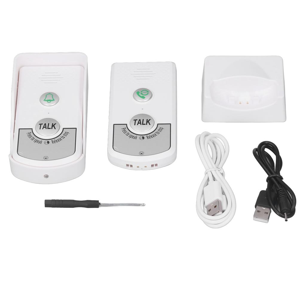 Intercom Doorbell 2 Way 1 V 1 Wireless Waterproof Electronic Doorbell with Light Indicator