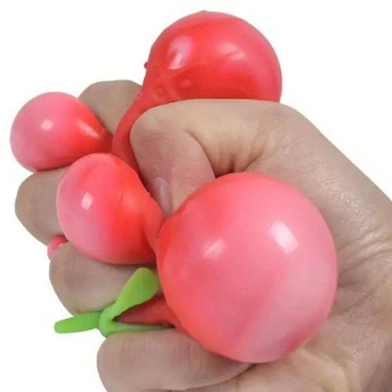Creative and Fun Stress Relieving Tool, Strawberry Pinching, Slow Rebound Simulation, Fruit Stall Hot Selling, Fun Gifts