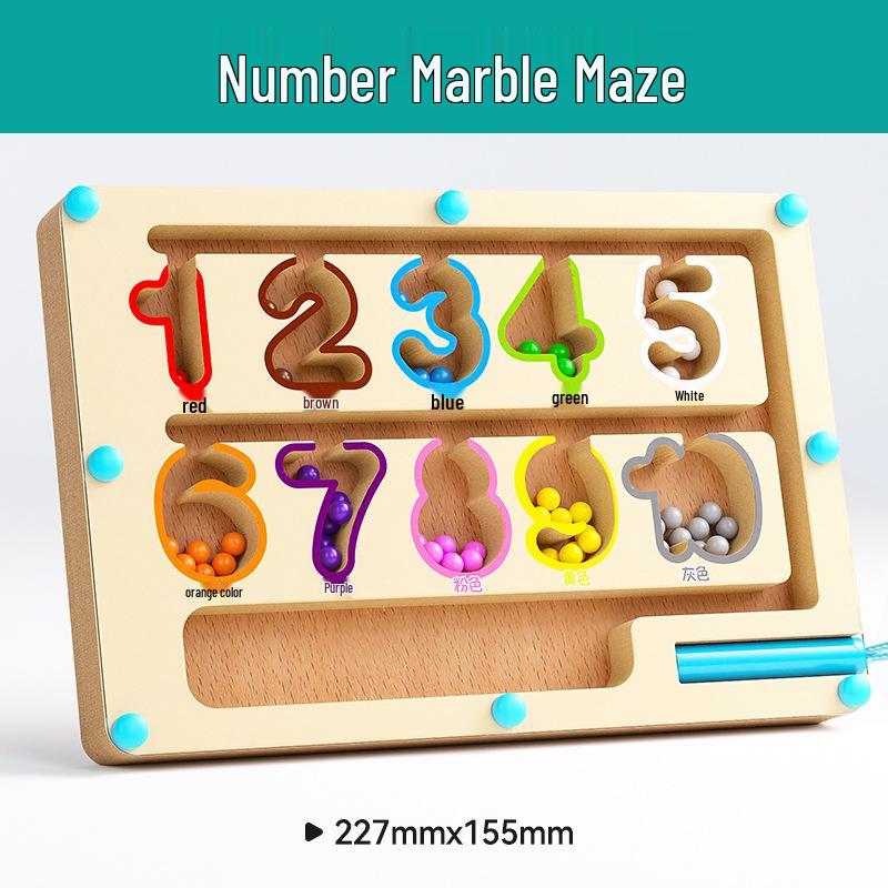 Children's Wooden Educational Color Sorting Maze Toy