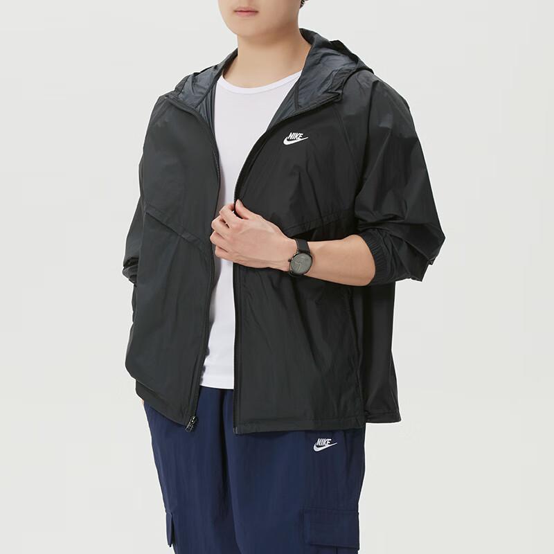 Nike Swoosh Outdoor Sports Hooded Zip Long Sleeve Jacket Men Jackets IO9628-010