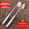 Stainless Steel 3-Prong Root Weeder