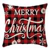 Christmas Throw Pillowcase Home Nordic Holiday Decoration Linen Super Soft Short Plush Sofa Pillowcase