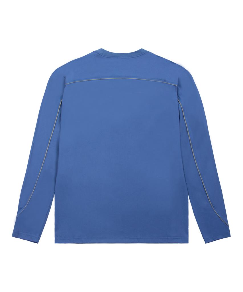Hyeonpiteu Signature Detail Long Sleeve-[Blue]